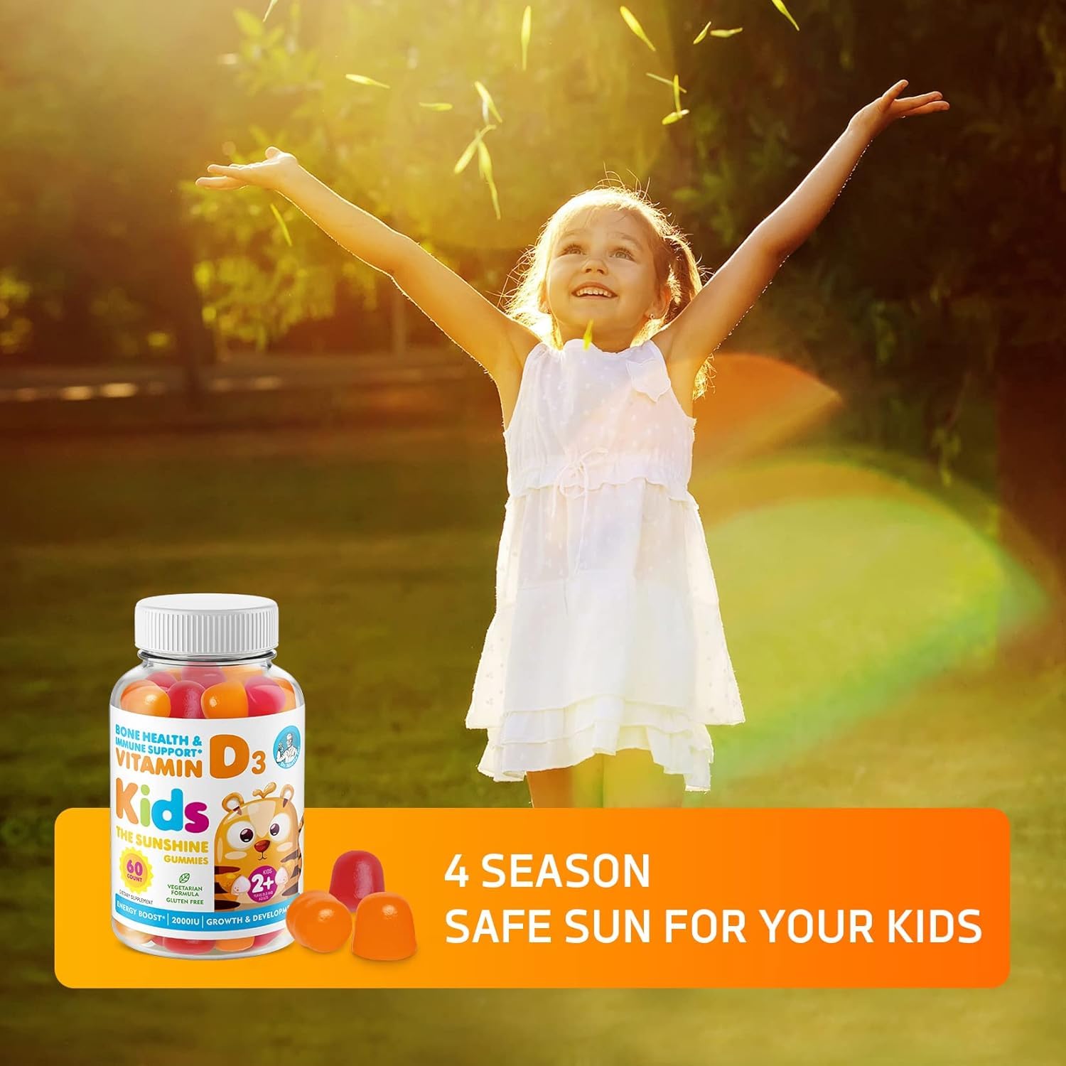 DR. MORITZ gominolas vitamina D3 sin colorantes artificiales.