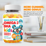 DR. MORITZ Gomitas omega-3 sabor cítrico naranja y limón para niños.