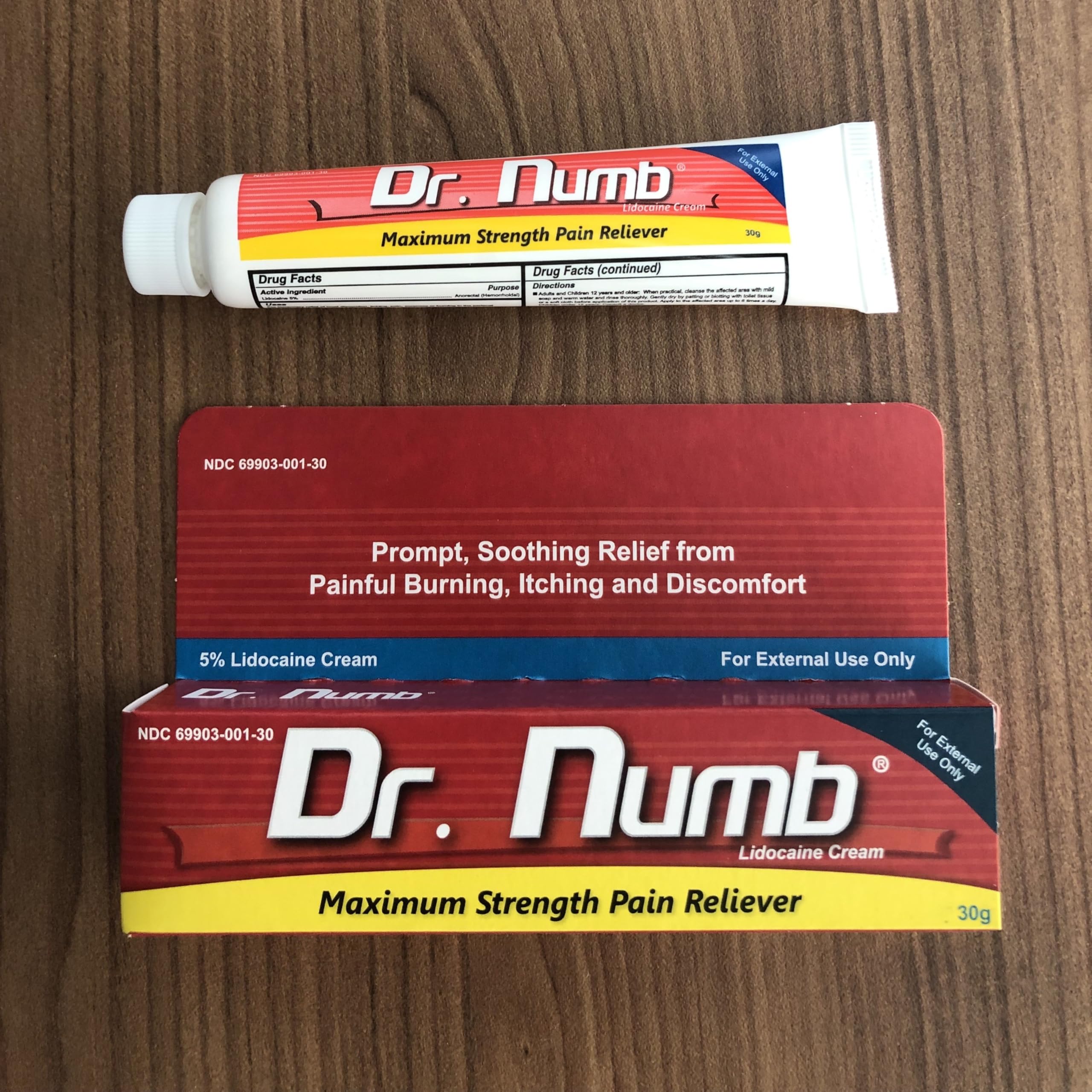 Dr. Numb crema apta para todo tipo de piel, uso cómodo y suave.