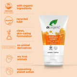 Dr Organic Manuka Honey crema para pies, aplicación rápida en la piel.