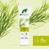 Dr.organic Pasta de Dientes Árbol de Té, efecto blanqueador suave para sonrisas brillantes.
