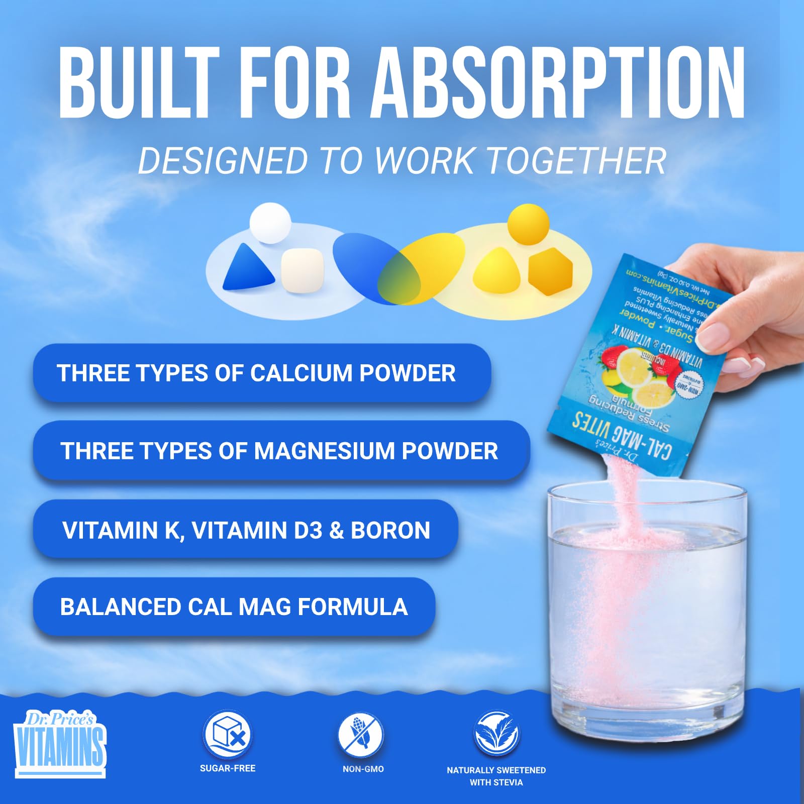 Dr. Price's Vitamins Cal-Mag Vites: apoyo para huesos y músculos en casa