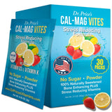 Dr. Price's Vitamins Cal-Mag Vites: sobres polvo sabor fresa-limón para huesos