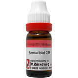 Botella Dr Reckeweg Arnica Montana 11ml, potencia CM, útil para golpes y moretones