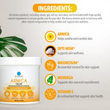 Dr. Robaina Arnica Salve; envase de 2 oz práctico en cualquier botiquín.