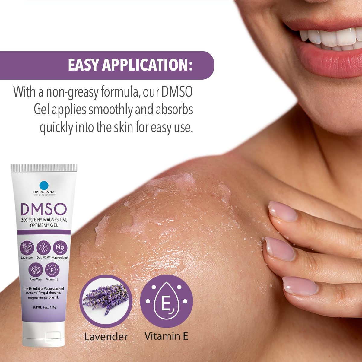 Aroma de lavanda en Dr. Robaina DMSO Gel para ritual relajante.