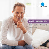 Textura ligera de Dr. Robaina DMSO Gel de Lavanda al aplicar.