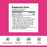 Etiqueta de Super-C Plus con información de vitamina C y beneficios.