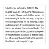 Dr. Schulze’s Detox Tea, guía de preparación diaria para ritual constante.