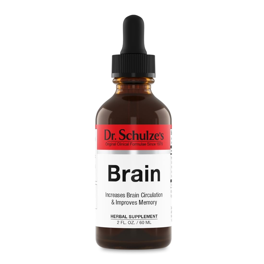 Dr. Schulze's Brain Formula: botella 2oz para enfoque y claridad mental