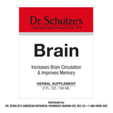 Dr. Schulze's Brain Formula: ginkgo biloba para memoria y circulación cerebral