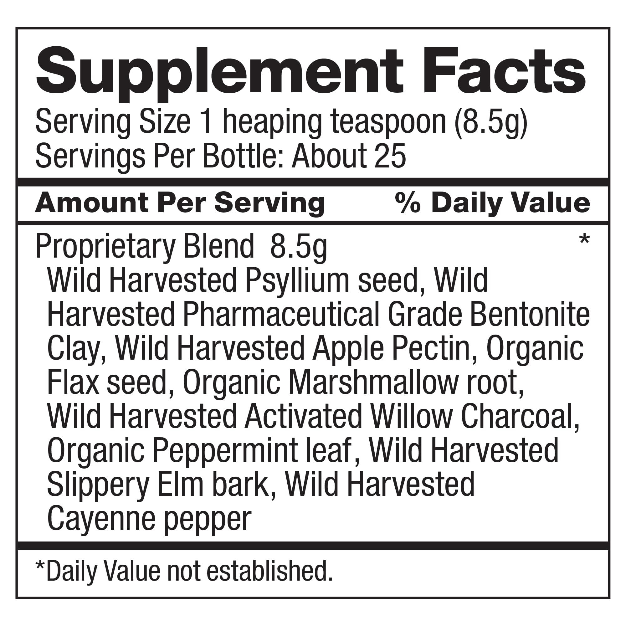 Dr. Schulze's Intestinal Formula #2 - uso diario recomendado para rutina diaria.