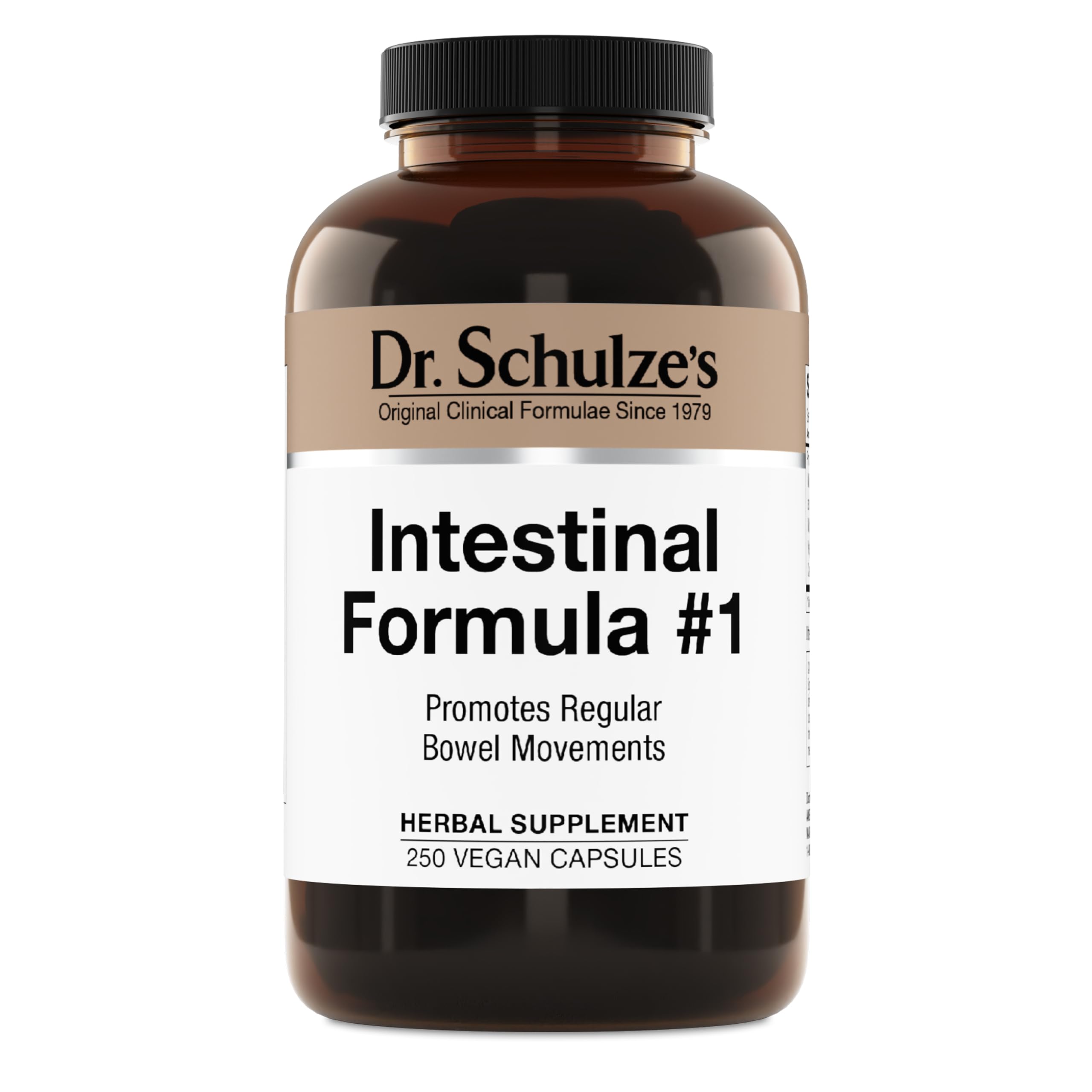 Dr. Schulze's Intestinal Formula #1 - botella: apoyo suave para el bienestar digestivo diario.