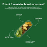 Empaque de Dr. Schulze's Simply Herbs Easy Go Bowel Mover para manejo diario.