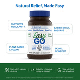 Persona usando Dr. Schulze's Simply Herbs Easy Go Bowel Mover para apoyo diario.