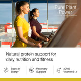 Dr. Schulze's SuperProtein Plus, vaso con polvo, mezcla rápida para energía.