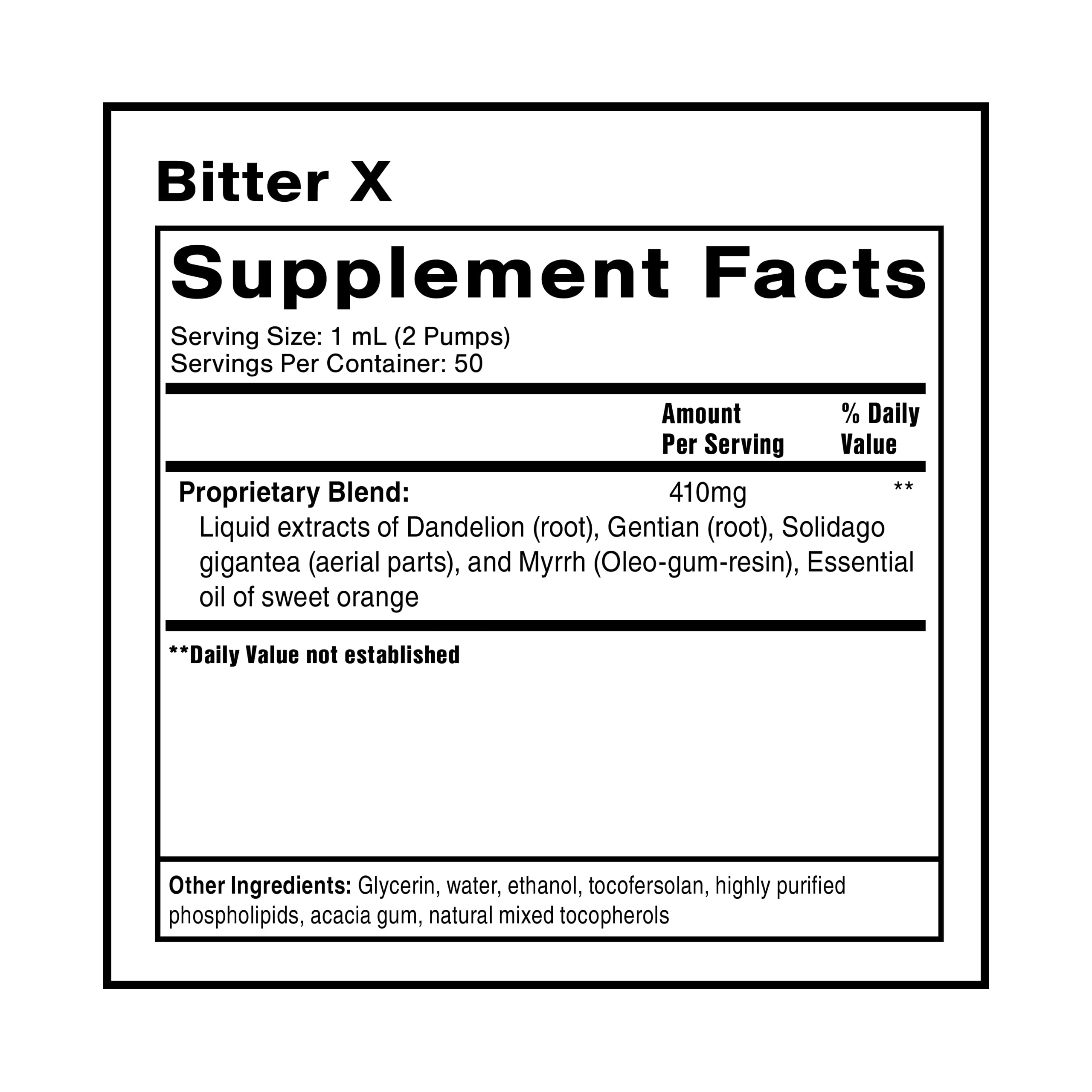 BitterX: caja de empaque para almacenamiento práctico.
