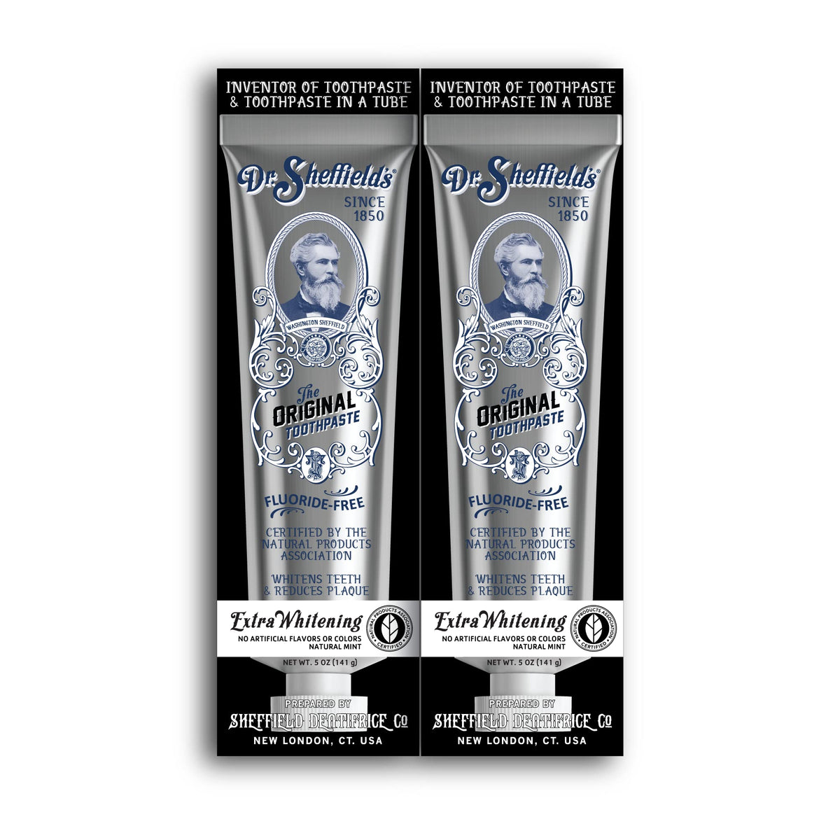 Dr Sheffield's crema dental natural con blanqueamiento suave para dientes más blancos