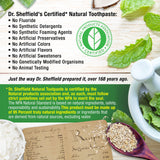 Dr. Sheffield’s dentífrico natural chocolate, sabor chocolate delicioso para la rutina