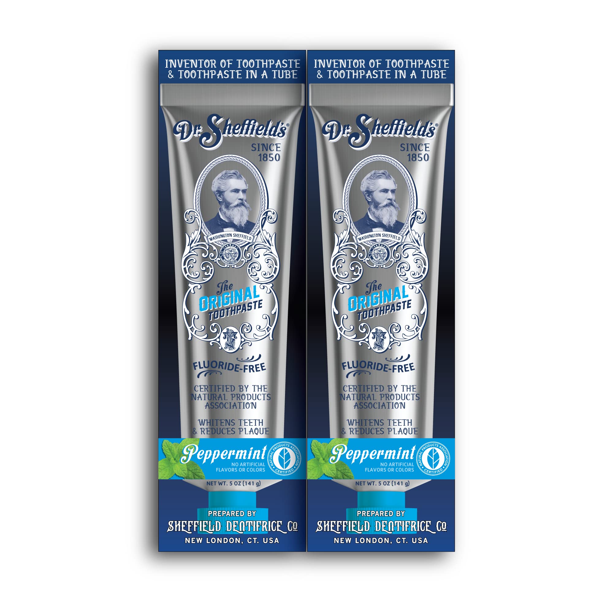 Dr. Sheffield's pasta dental natural mentolada para frescura diaria.