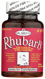 DR. SHEN'S Ruibarbo pastillas en envase, apoyo potencial para tránsito intestinal saludable.