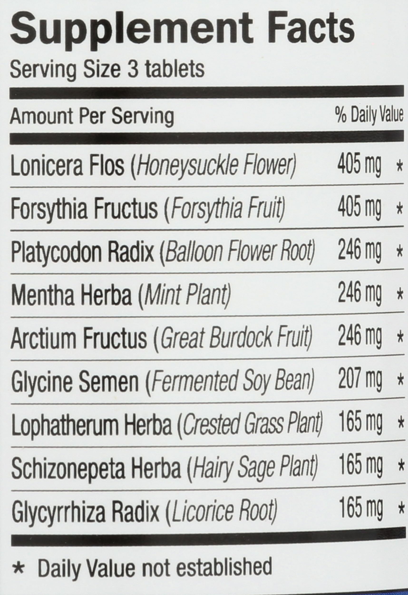DR. SHEN'S Yin Chiao, etiquetas e ingredientes, destaca mezcla herbal tradicional.