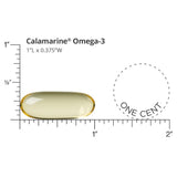 Etiqueta de CalaMarine muestra la proporción recomendada de DHA y EPA.