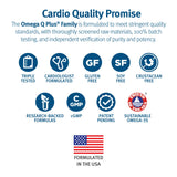 Dr. Sinatra Omega Q Plus – etiqueta trasera: lista de nutrientes clave.
