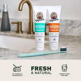 Dr. Squatch hidroxiapatita spearmint: blanqueamiento suave para sonrisas confiables.