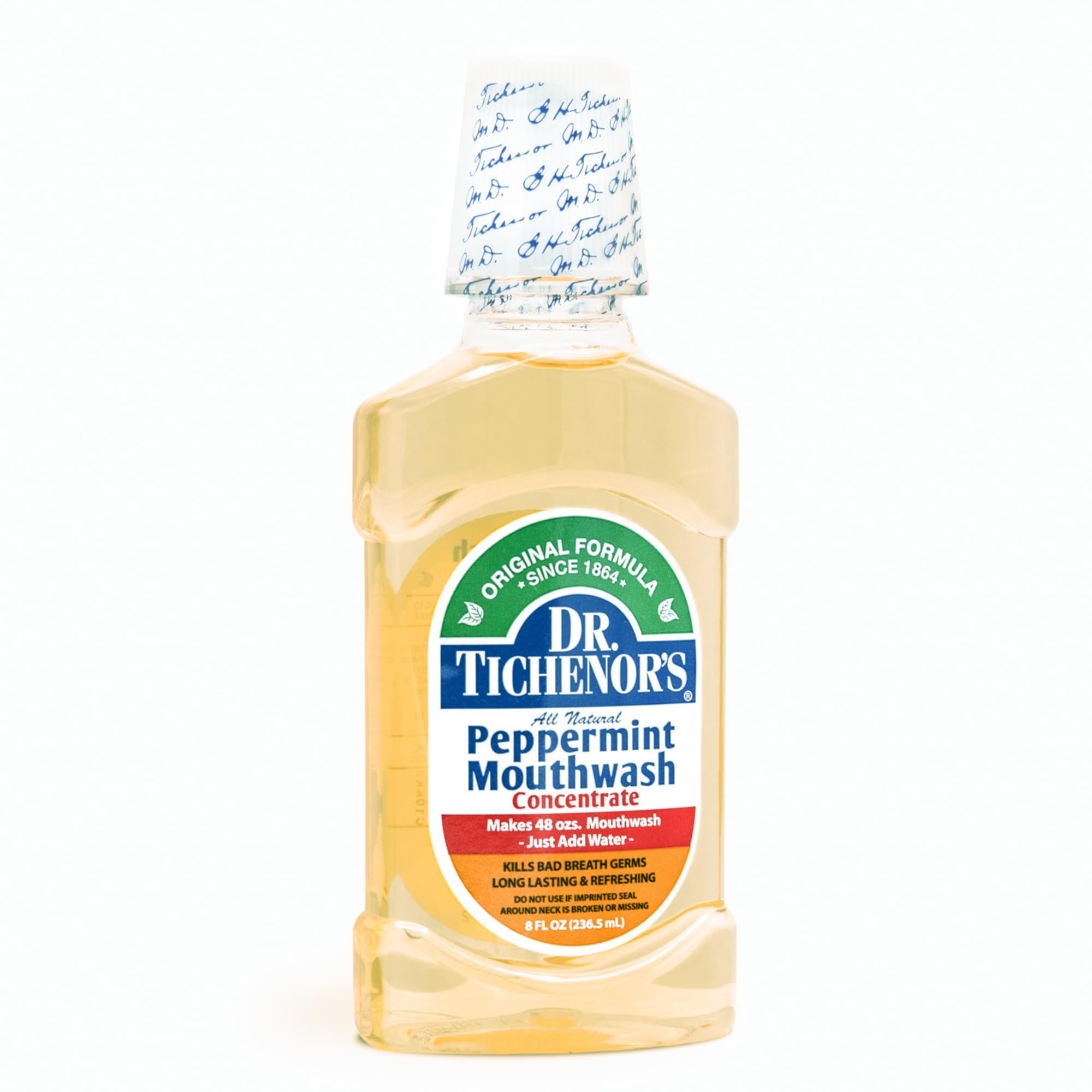 DR. TICHENOR'S receta original de enjuague bucal con menta.