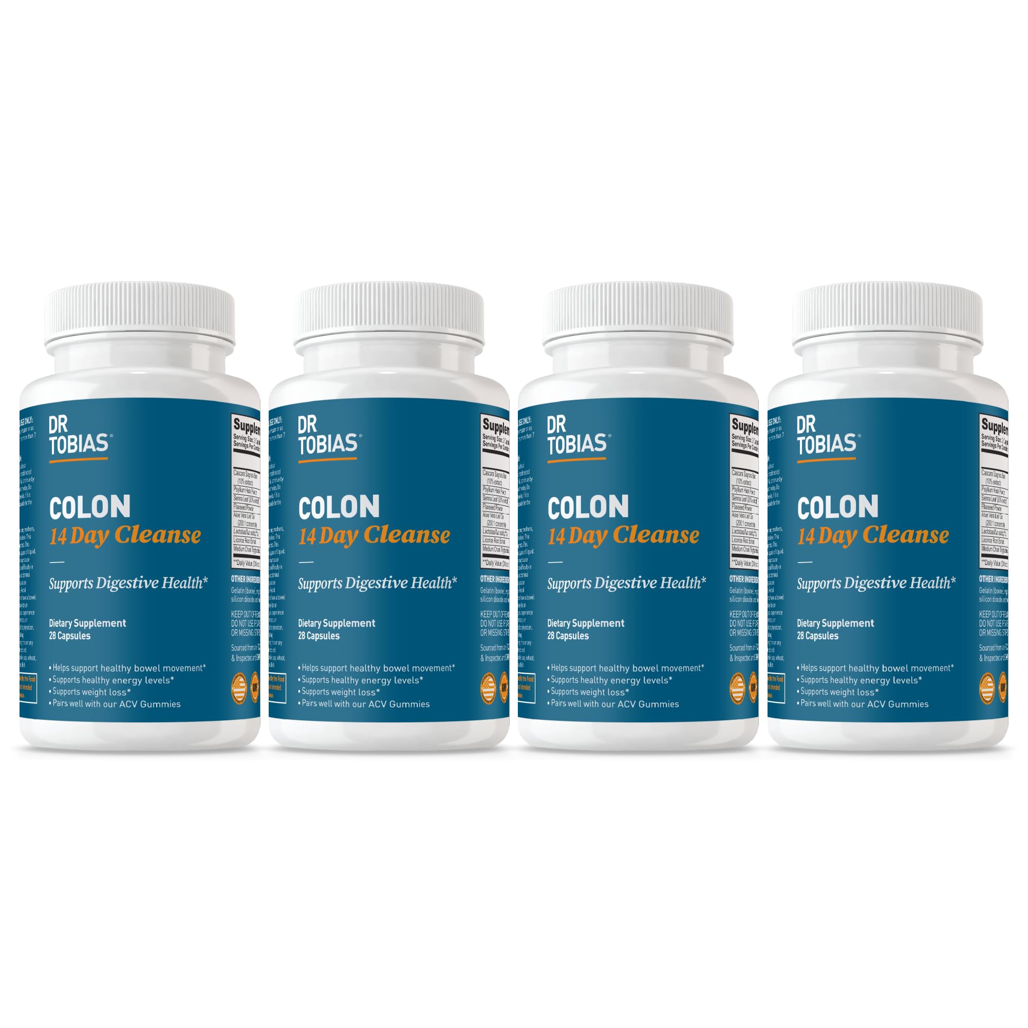 Dr. Tobias Colon Cleanse: botella lista para apoyo diario de la digestión.