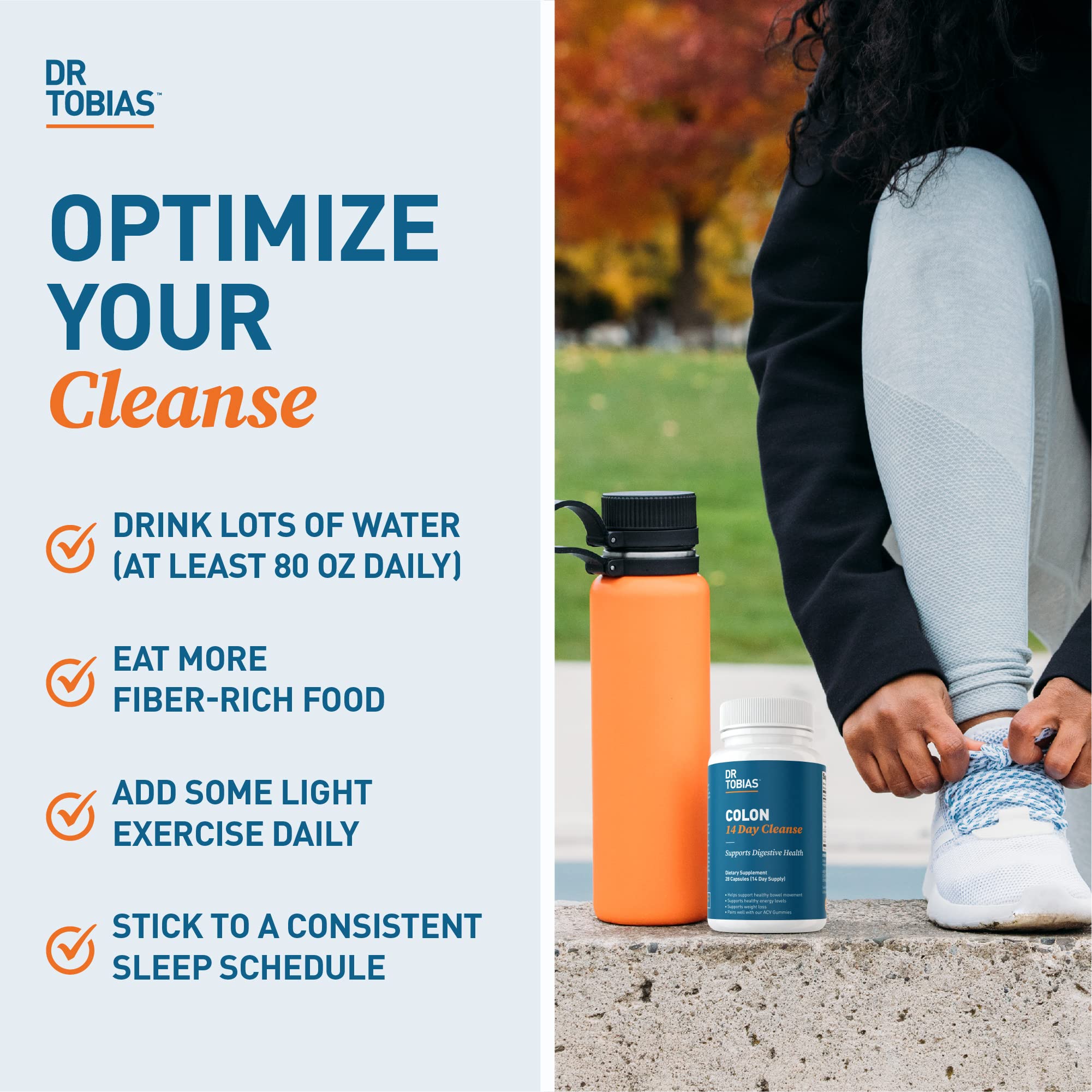 Dr. Tobias Colon Cleanse: empaque seguro para almacenamiento en despensa.