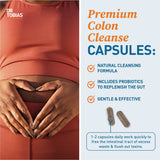 Dr. Tobias Colon Cleanse: etiqueta mostrada con BPM para seguridad y calidad.