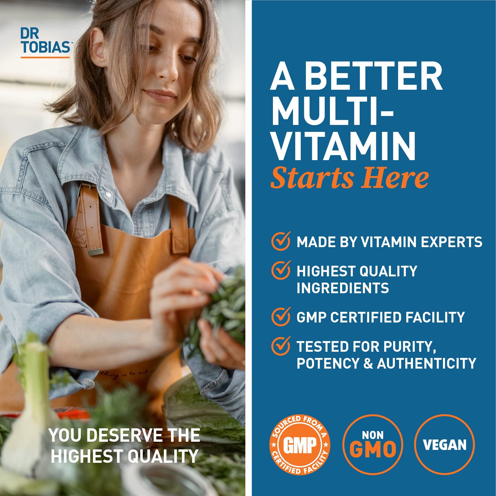 Tabletas veganas para adultos con nutrición completa