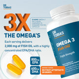 Dr. Tobias Omega 3, 180 porciones, suplemento para la salud diaria.