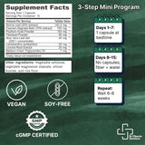 DR VITAMIN SOLUTIONS 15 Días Cleanse: etiqueta legible que destaca ingredientes naturales.