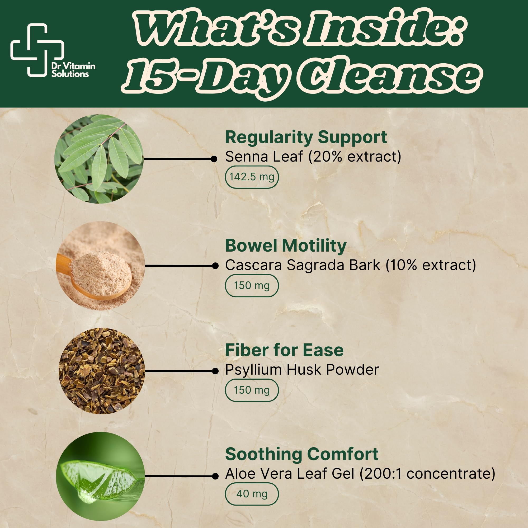 DR VITAMIN SOLUTIONS 15 Días Cleanse: plan de 15 días para una rutina suave.