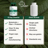 DR VITAMIN SOLUTIONS 15 Días Cleanse: probióticos Lactobacillus acidophilus para apoyo intestinal.