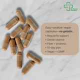DR VITAMIN SOLUTIONS 15 Días Cleanse: fuente de psyllium para fibra y confort.