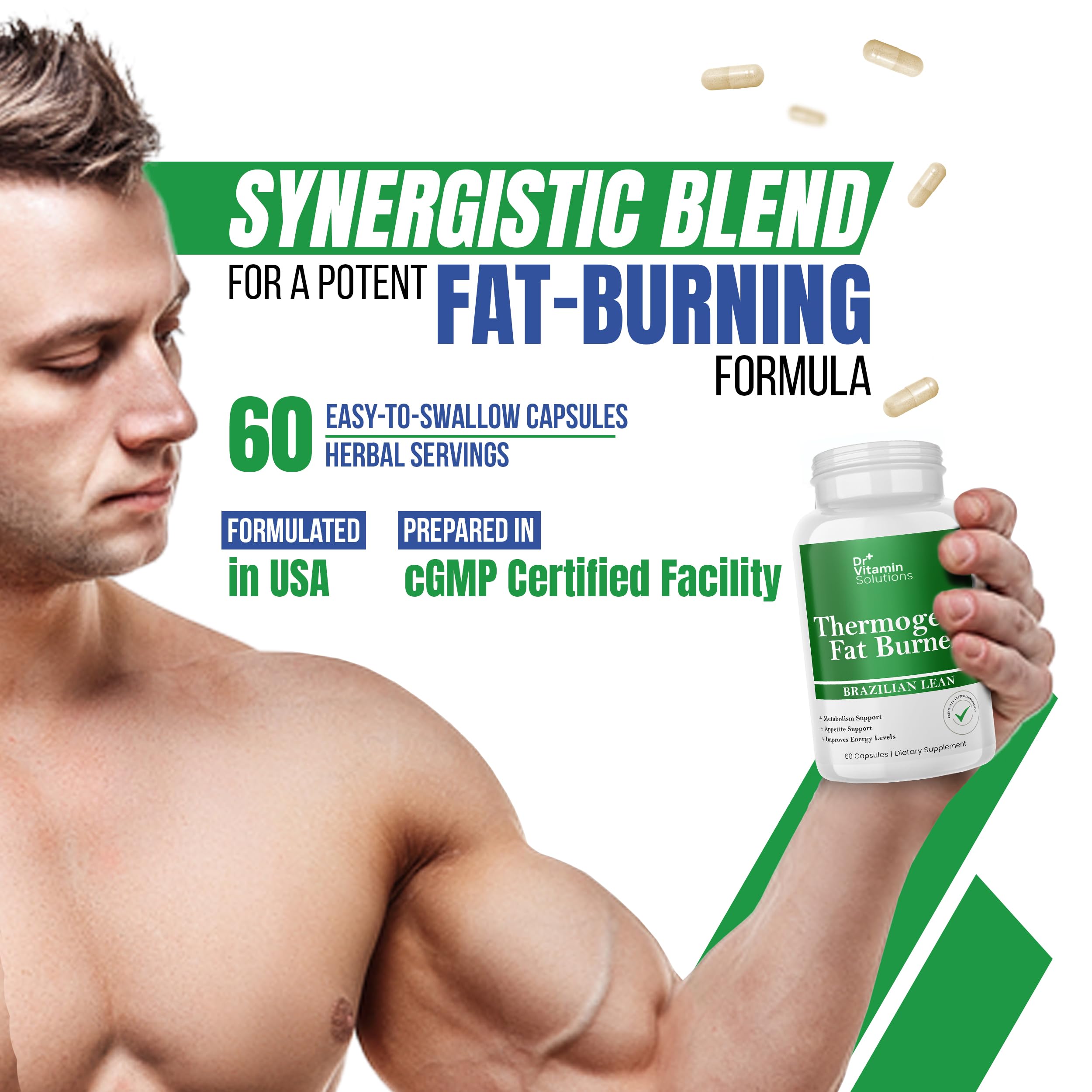 DR VITAMIN SOLUTIONS Brazilian Lean, cápsula tomada con agua durante el día.