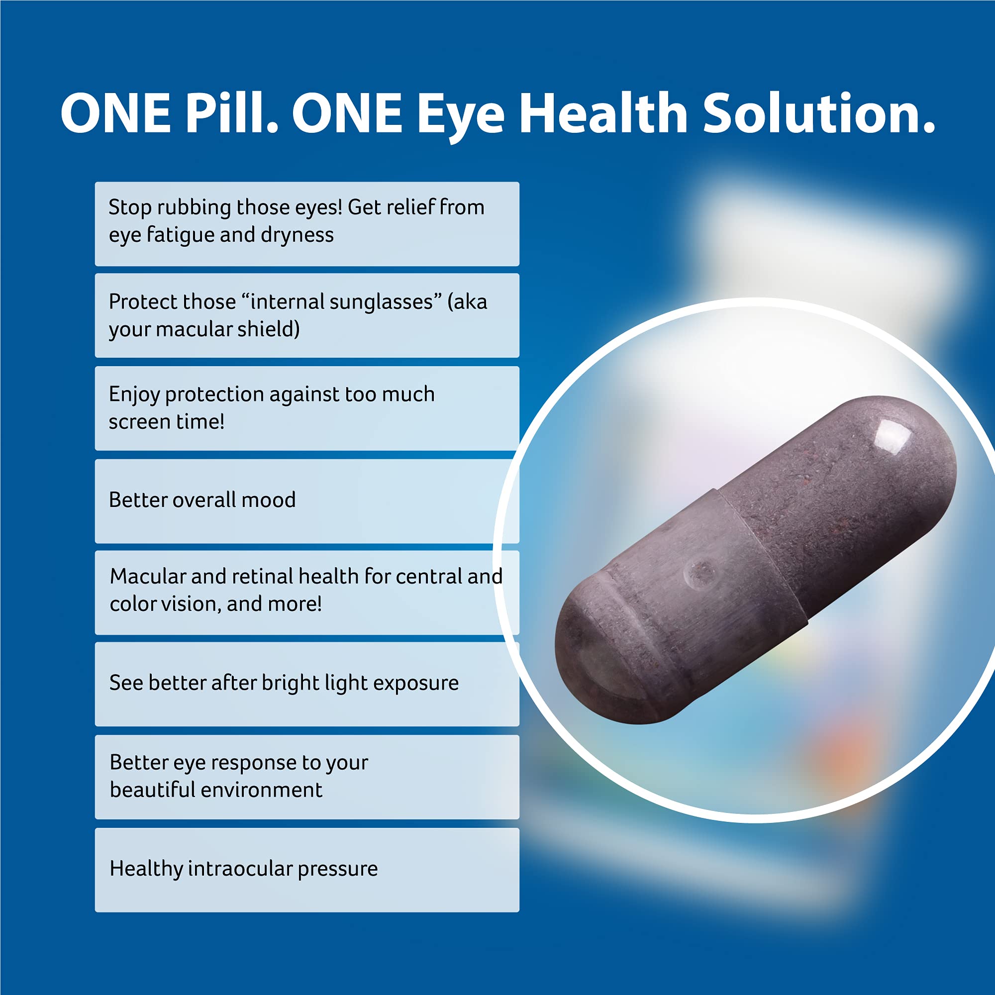 DR.WHITAKER Vision Essentials Ultra, azafrán Safrinside para bienestar ocular y claridad visual.