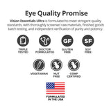 DR.WHITAKER Vision Essentials Ultra, glutatión Setria para soporte antioxidante ocular.