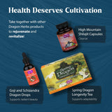 Dragon Herbs He Shou Wu, muestra de embalaje seguro para cápsulas