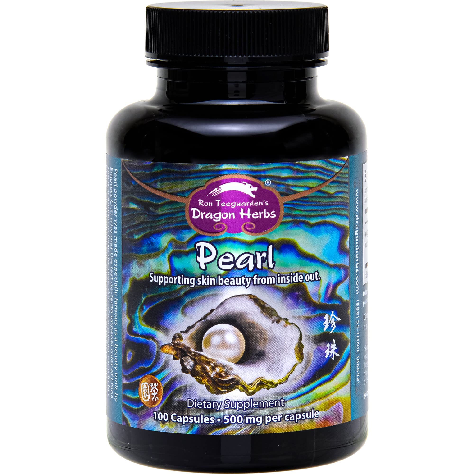 Dragon Herbs Pearl Powder: cápsulas para realzar la piel y la belleza diaria.