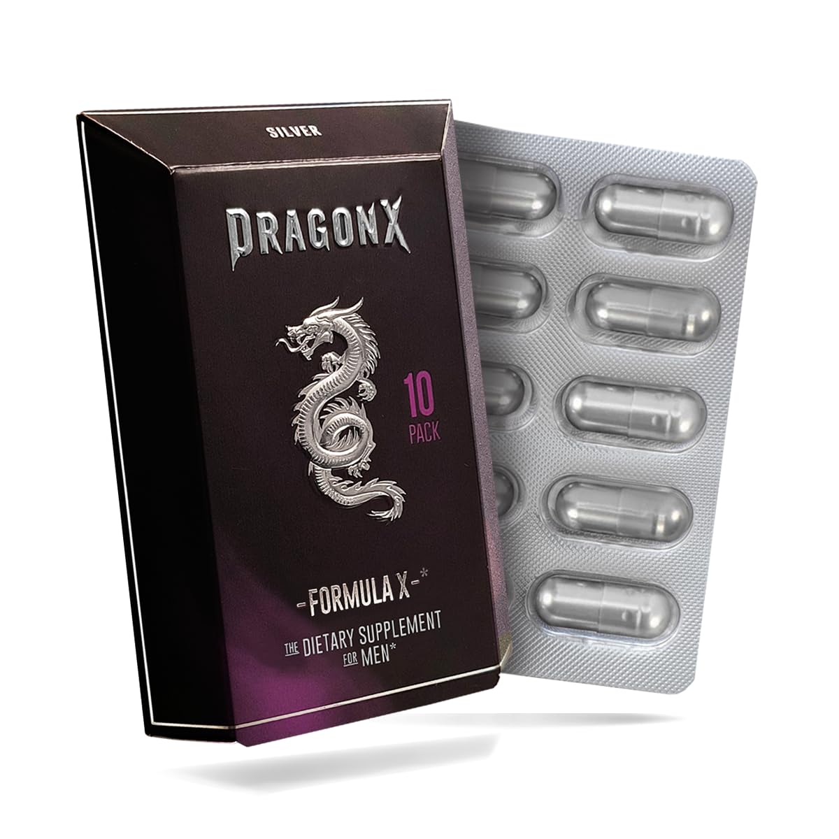 DRAGONX Suplemento para hombres: cápsulas de potencia para energía diaria.