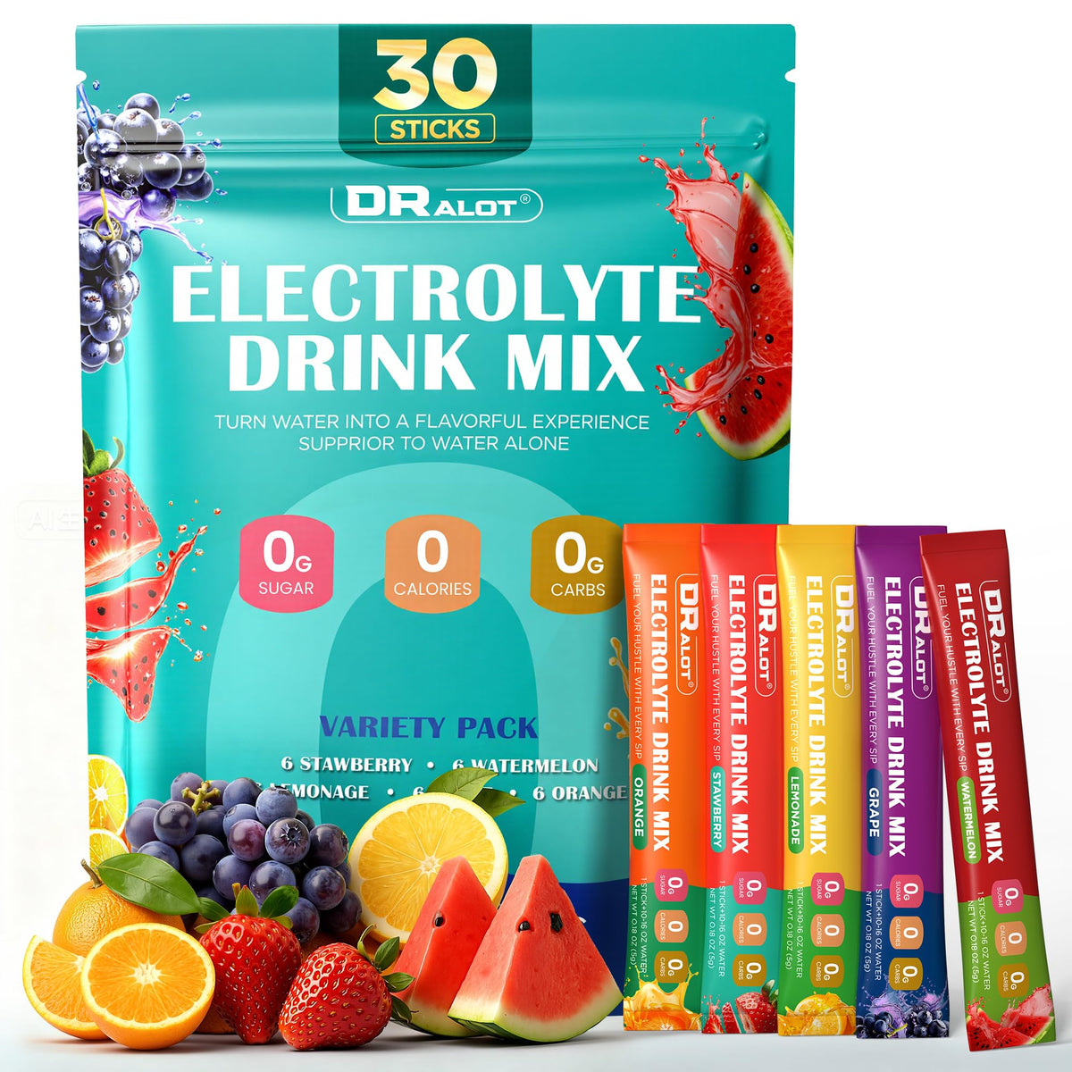 Dralot Juicy Splash: sobres electrolitos para hidratación rápida durante entrenamientos