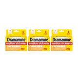 Dramamine tableta masticable de naranja lista para viaje para evitar náuseas.