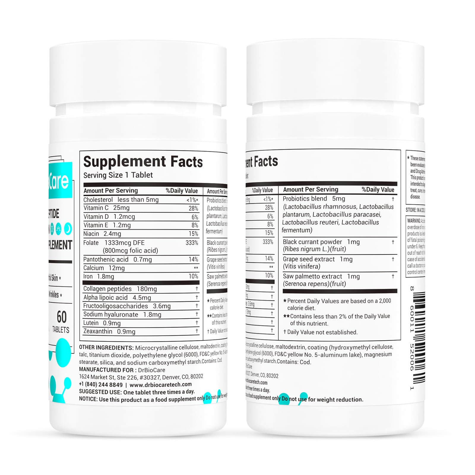 DrBioCare Extracto de uva, antioxidante natural para la piel.