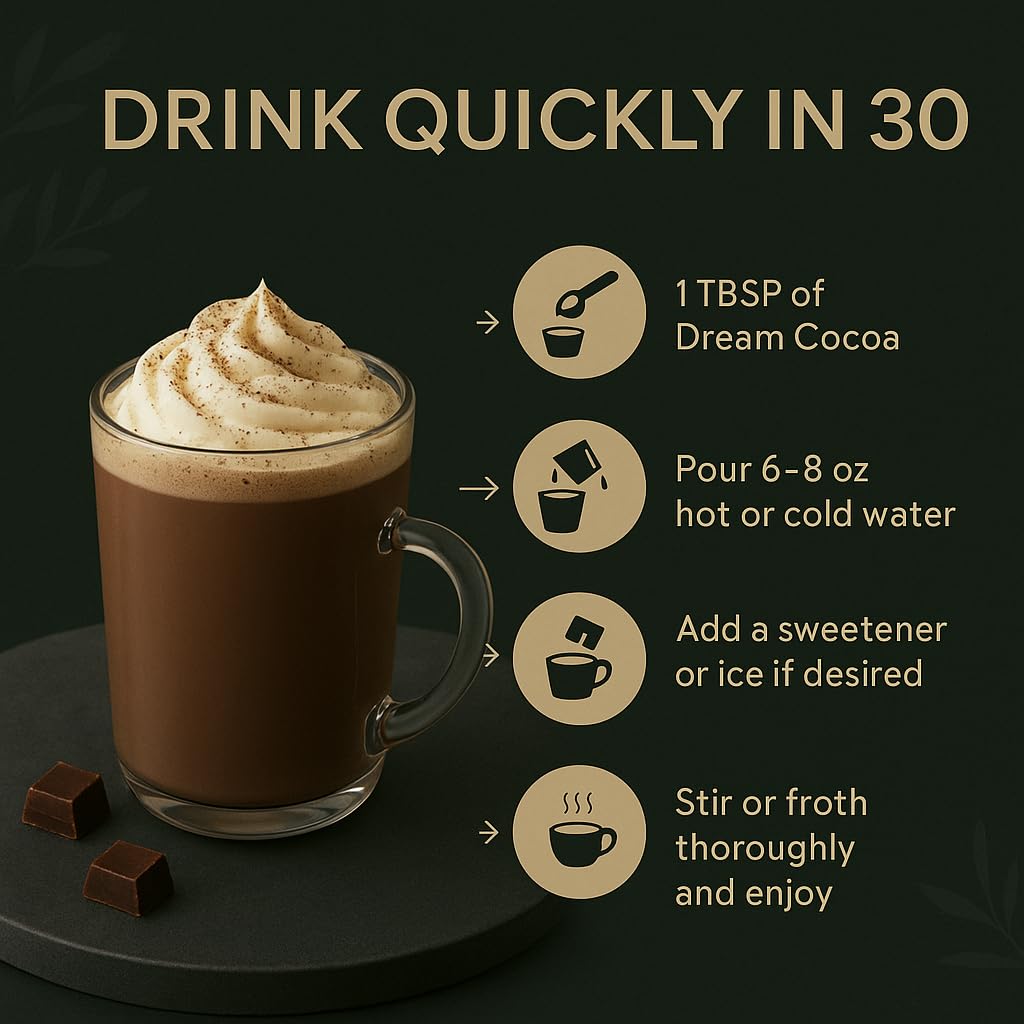 Dream Cocoa momento nocturno, ritual de bienestar