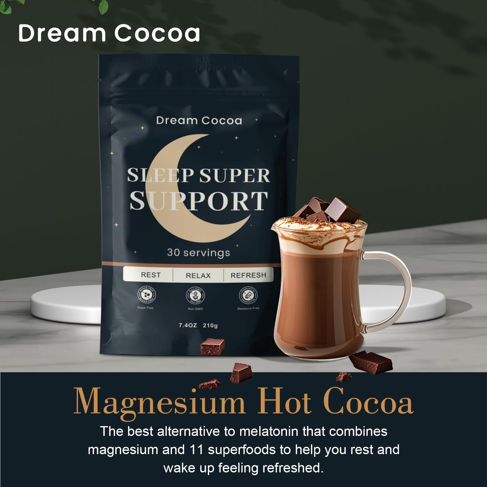 Dream Cocoa con reishi, ingrediente clave para relajación nocturna